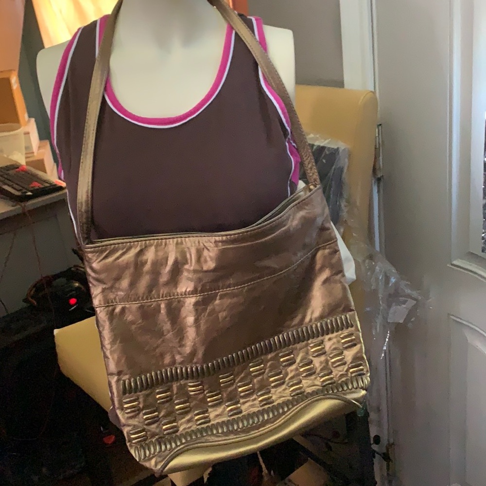 VTG-Samir Bronze 80’s/90’s Genuine Leather Handbag!